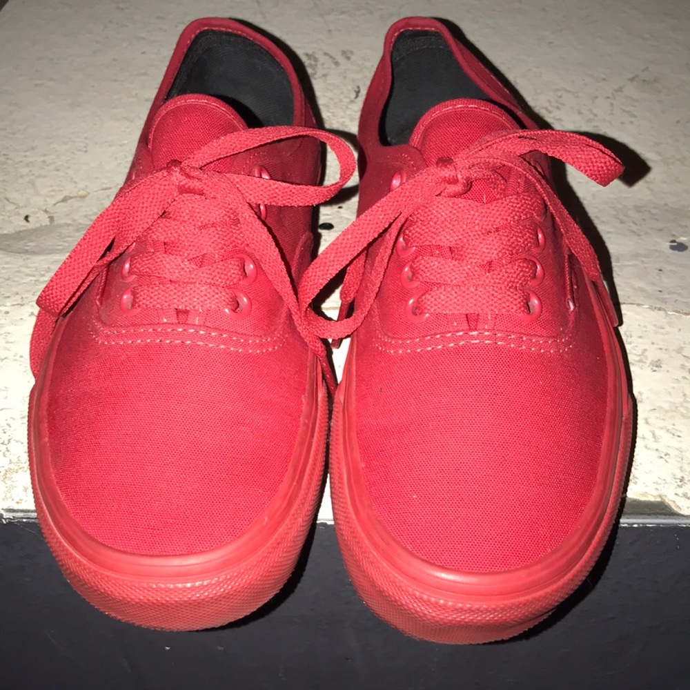 All red vans